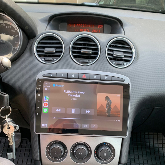 Navigatie Peugeot 308/408 (2006-2014) cu Android 12, 8 GB RAM 128 GB ROM DSP, SLOT CARTELA 4G ecran 9 Inch,Carplay si Android Auto [9]
