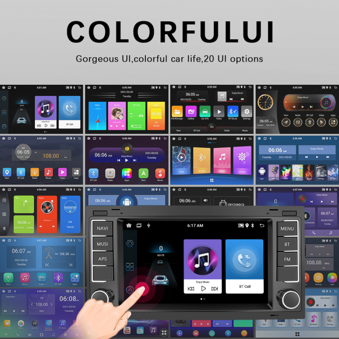 Navigatie cu Android dedicata VW Touareg 7L 2002 - 2011,Radio GPS Dual Zone, Display HD 7" Touchscreen, Internet Wi-Fi, Bluetooth, MirrorLink, USB, Waze [6]