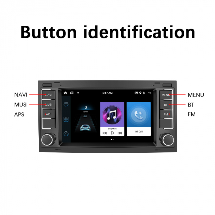 Navigatie cu Android dedicata VW Touareg 7L 2002 - 2011,Radio GPS Dual Zone, Display HD 7" Touchscreen, Internet Wi-Fi, Bluetooth, MirrorLink, USB, Waze [4]