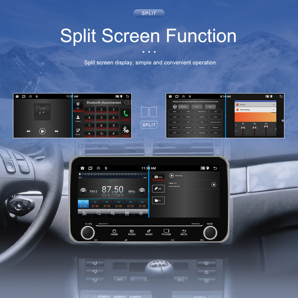 Navigatie cu Android, Universala 2DIN 10.26 inch 2+64 GB, CarPlay si Android auto wifi, youtube, waze MODEL 2025 [13]