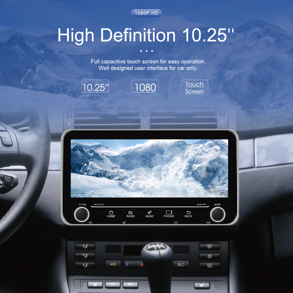 Navigatie cu Android, Universala 2DIN 10.26 inch 2+64 GB, CarPlay si Android auto wifi, youtube, waze MODEL 2025 [15]