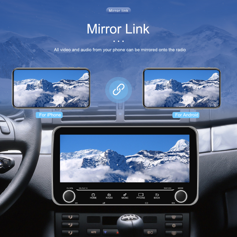 Navigatie cu Android, Universala 2DIN 10.26 inch 2+64 GB, CarPlay si Android auto wifi, youtube, waze MODEL 2025 [19]