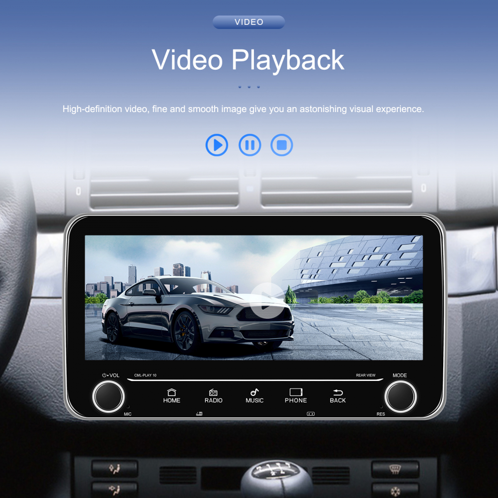 Navigatie cu Android, Universala 2DIN 10.26 inch 2+64 GB, CarPlay si Android auto wifi, youtube, waze MODEL 2025 [16]