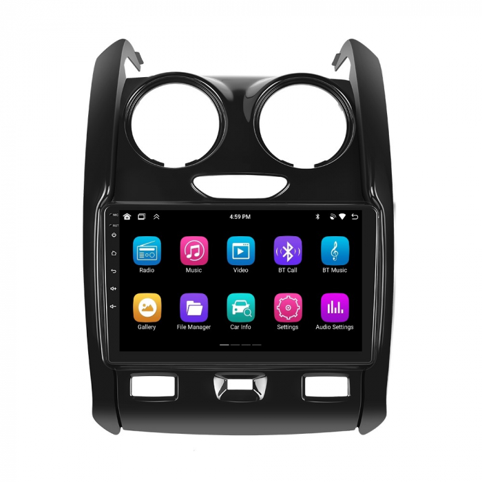 Navigatie Dacia Duster (2012-2019), 8 GB RAM 128 GB Cartela SIM 4G, DSP, Android 12, Carplay si Android auto,ecran 9 Inch [9]