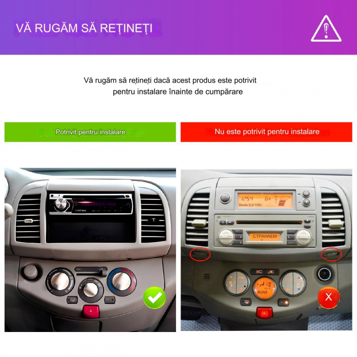 Navigatie Nissan Micra III (2002-2010), Android 12, 4GB RAM 64GB, SIM 4G, DSP, Carplay si Android auto, ecran 9 inch [4]