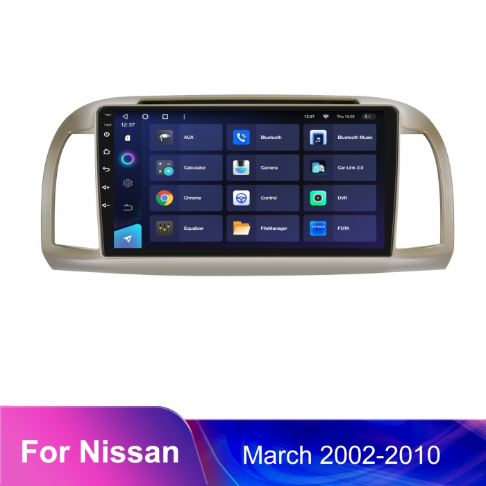 Navigatie Nissan Micra III (2002-2010), Android 12, 4GB RAM 64GB, SIM 4G, DSP, Carplay si Android auto, ecran 9 inch [3]