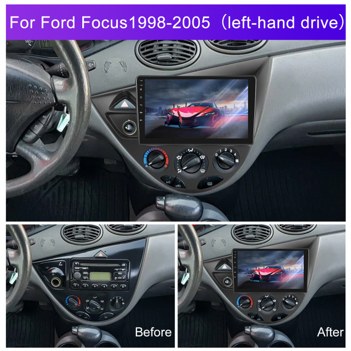 Navigatie Ford Focus 1 (1998-2005), Android 12, 2GB RAM 32GB, DSP, Carplay si Android auto, ecran 9 inch [2]