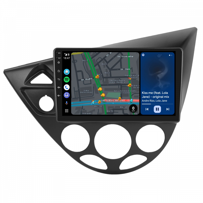 Navigatie Ford Focus 1 (1998-2005), Android 12, 8GB RAM 128GB, SLOT SIM 4G, DSP, Carplay si Android auto, ecran 9 inch [8]