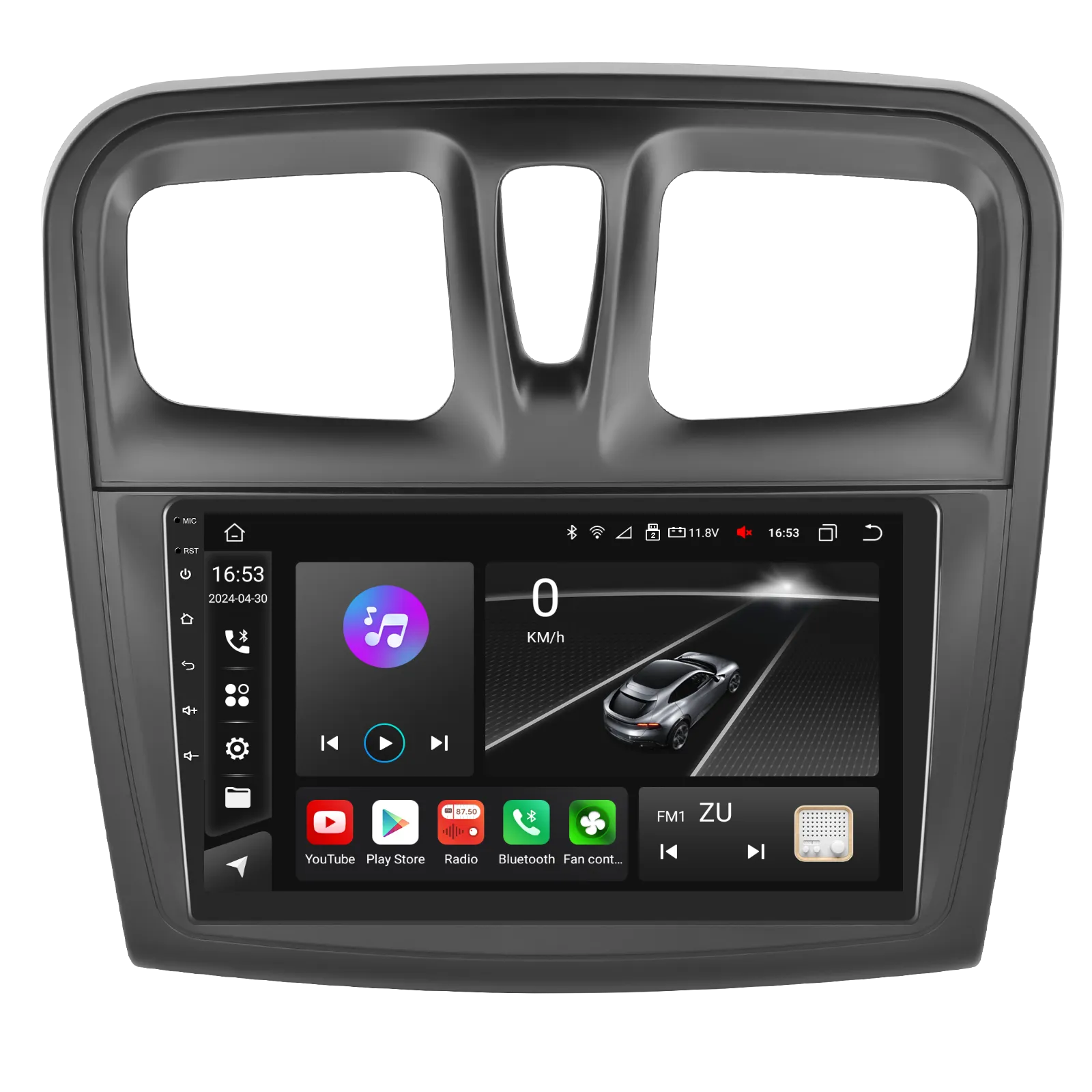 Navigație Dacia Logan, Duster, Sandero (2012-2020) 8GB 128GB, Android 12, cu CarPlay și Android Auto Wireless Ecran 9 Inch, GPS, WiFi Integrat, DSP [3]