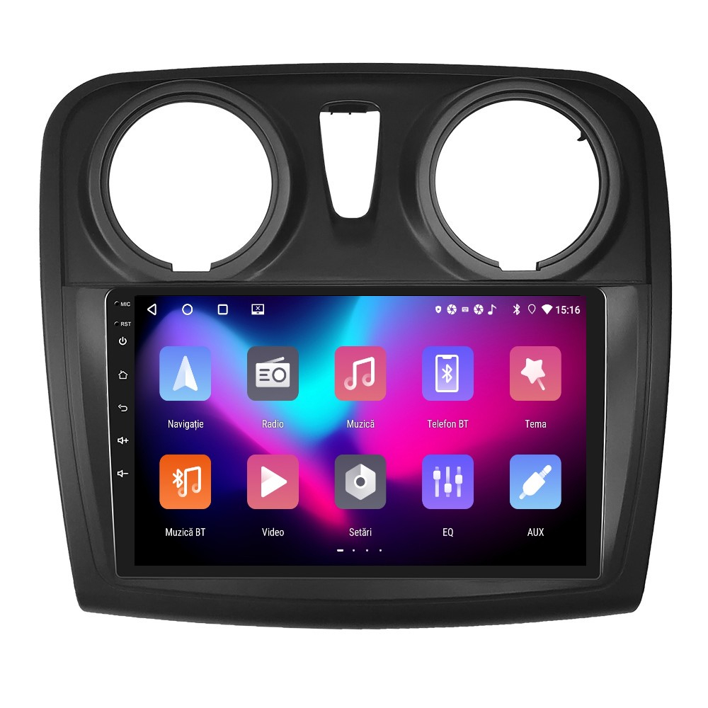 Navigatie Dacia Logan, Duster, Sandero (2012-2020), 4GB RAM 64GB, DSP, Android 12, Carplay si Android auto,ecran 9 Inch [8]