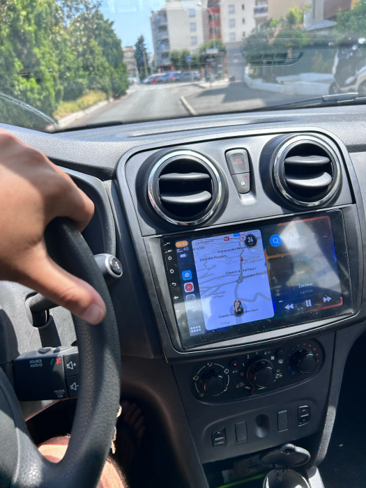 Navigatie Dacia Logan, Duster, Sandero (2012-2020) cu Android 12 DSP, 4G SIM, 2GB RAM 32 GB ROM ecran 9 Inch,Carplay si Android Auto Model Premium [5]