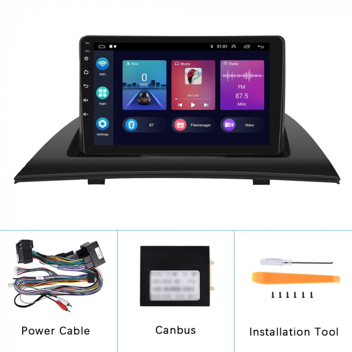 Navigatie BMW X3 (2006-2010) cu Android 11, 2GB RAM 32 GB ROM ecran 9 Inch,Carplay si Android Auto [5]
