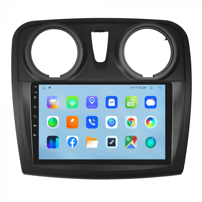 Navigatie Dacia Logan, Duster, Sandero (2012-2020) cu Android 11, 2GB RAM 32 GB ROM ecran 9 Inch,Carplay si Android Auto [2]