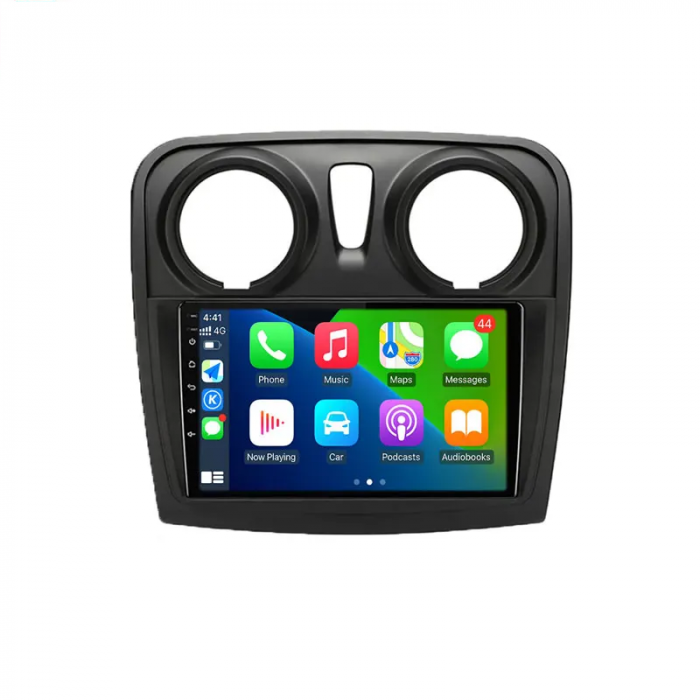 Navigatie Dacia Logan, Duster, Sandero (2012-2020) cu Android 12 DSP, 4G SIM, 2GB RAM 32 GB ROM ecran 9 Inch,Carplay si Android Auto Model Premium [2]