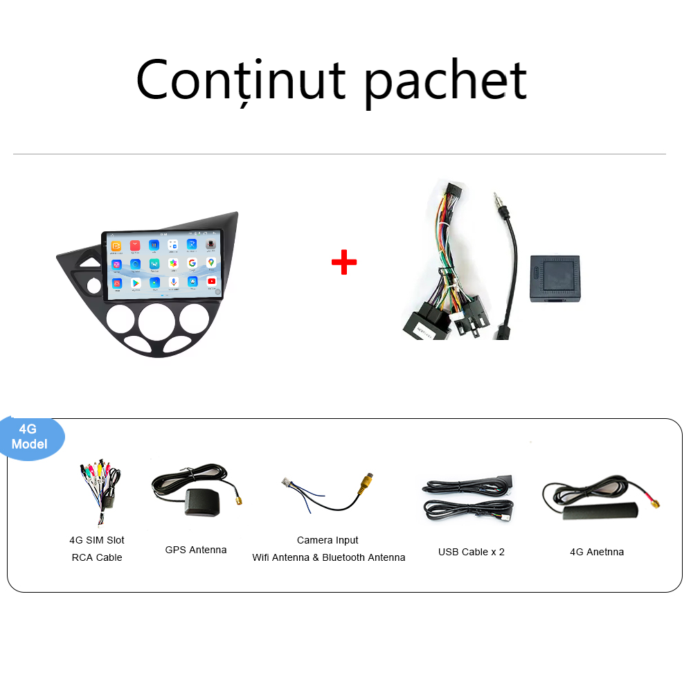 Navigatie Ford Focus 1 (1998-2005) Android 14, 12GB RAM, 256GB ROM, Ecran 9.33 inch 2K QLED [5]