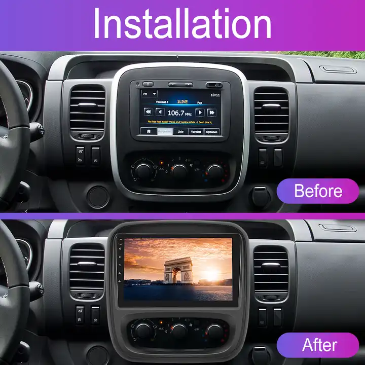 Navigatie Opel Vivaro (2015–2019) cu Android 13, 8GB 128GB, SIM 4G, CarPlay si Android Auto, ecaran 9 inch [2]