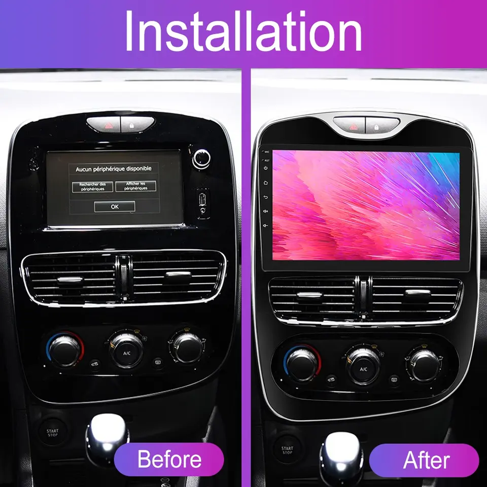 Navigatie Renault Clio 4 (2012-2019), 2GB RAM 32GB ROM,CarPlay si Android Auto Wi-fi, Youtube, Waze, ecran HD 10.1 Inch [2]