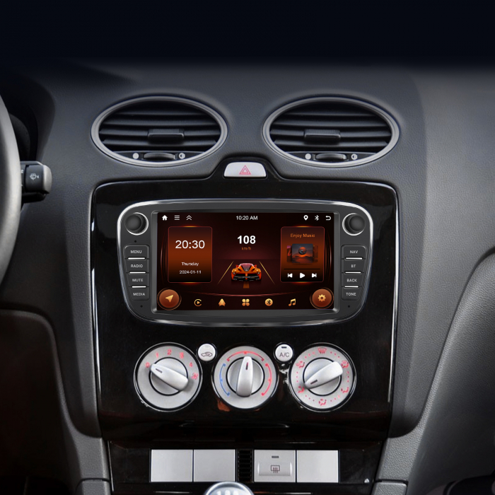 Navigatie dedicata Ford Focus|Kuga|Mondeo|S-Max|C-Max|Galay (2006-2011) Android 13, 2GB+64GB, Carplay si Android Auto, DSP, RDS ecran 7 inch [3]
