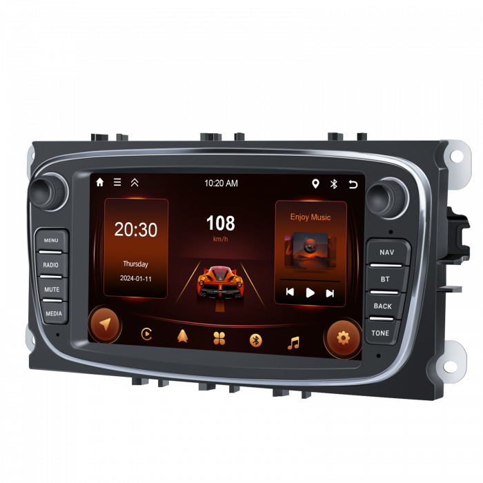 Navigatie dedicata Ford Focus|Kuga|Mondeo|S-Max|C-Max|Galay (2006-2011) Android 13, 2GB+64GB, Carplay si Android Auto, DSP, RDS ecran 7 inch [6]