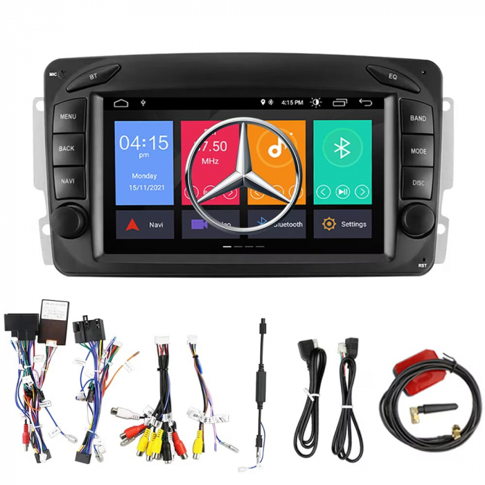 Navigatie Mercedes-Benz W203/W209/W210, Android 12 2GB 32GB, CarPlay si Android Auto wifi, ecran 7 inch [10]
