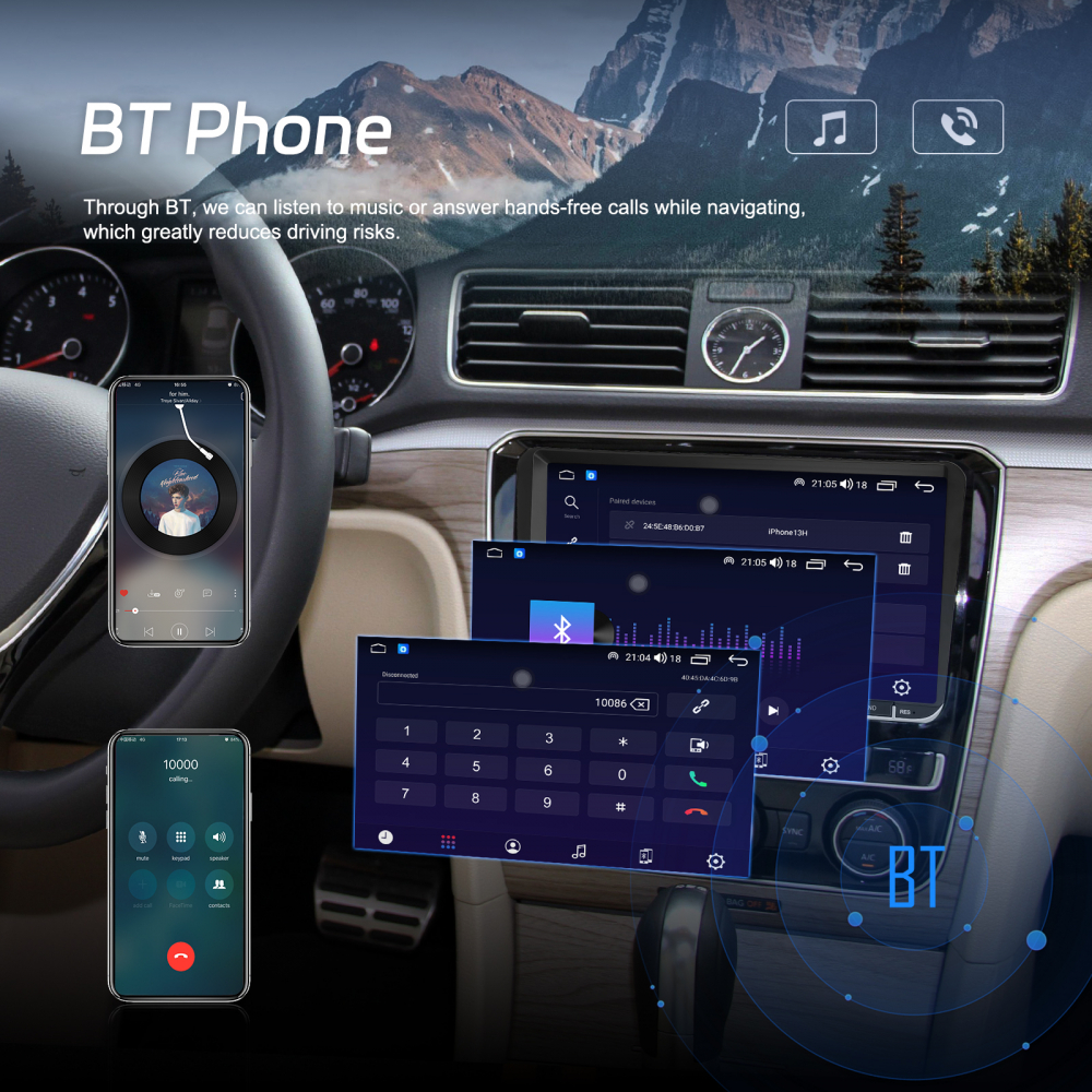 Navigatie dedicata Volkseagen, Skoda, Seat cu Android 4 GB RAM 32 GB ROM, Slot SIM 4G, DSP, CarPlay si Android Auto wi-fi, ecran de 9 inch [17]