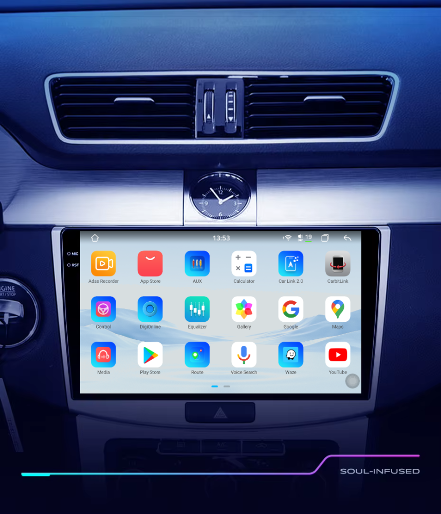 Navigatie VW Passat B6, B7, CC Android 14, 12GB RAM, 256GB ROM, Ecran 10.33 inch 2K QLED [2]