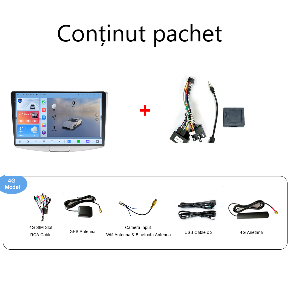 Navigatie VW Passat B6, B7, CC Android 14, 12GB RAM, 256GB ROM, Ecran 10.33 inch 2K QLED [5]