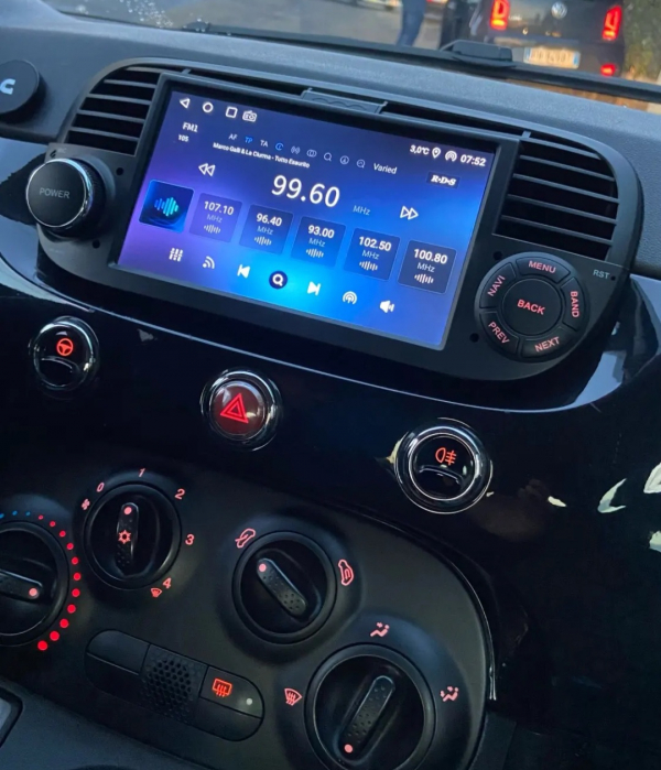 Navigatie Fiat 500 (2007-2014) cu Android 12, 2GB 64GB, Carplay și Android Auto Wi-fi, ecran 7 inch [6]