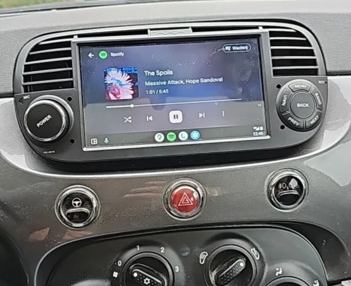 Navigatie Fiat 500 (2007-2014) cu Android 12, 2GB 64GB, Carplay și Android Auto Wi-fi, ecran 7 inch [9]