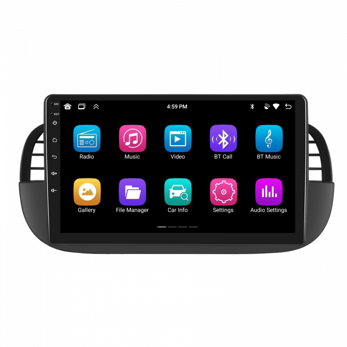 Navigatie FIAT 500 (2007-2015), Android 13, 4GB RAM 64GB, DSP, Carplay si Android auto, ecran 9 inch [7]