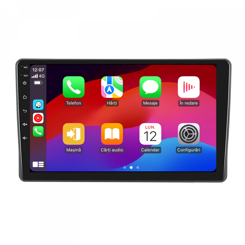 Navigatie Fiat Panda (2003-2012) cu Android, 4GB RAM 64GB ROM, cu SLOT SIM 4G, DSP, ecran 9 Inch,Carplay si Android Auto [3]