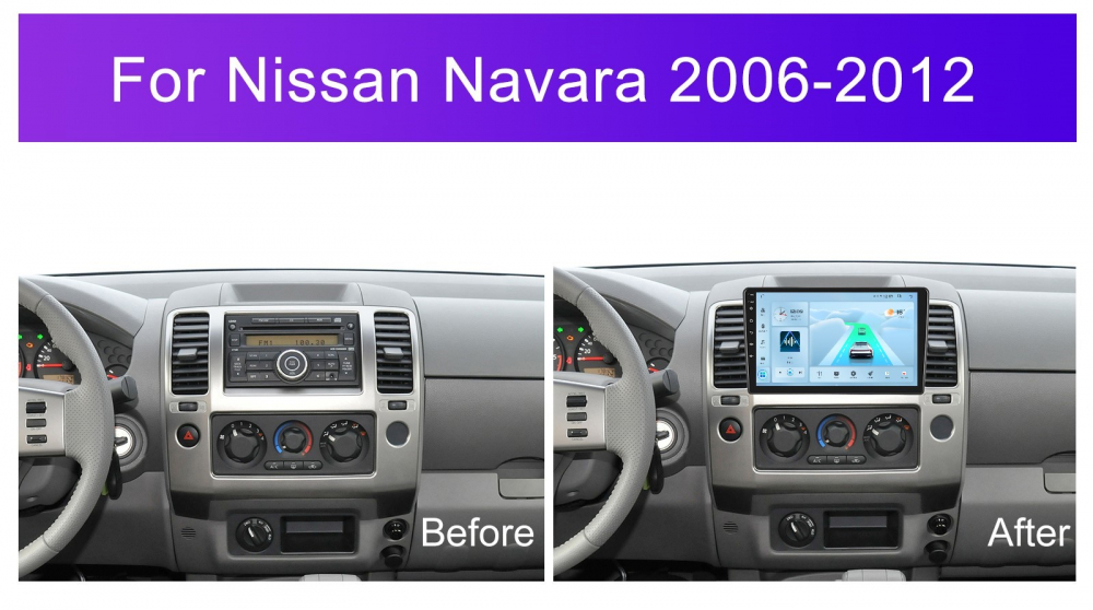 Navigatie Nissan Navara (2006-2012), Android 12, 2GB RAM 32GB, DSP, Carplay si Android auto, ecran 9 inch [7]