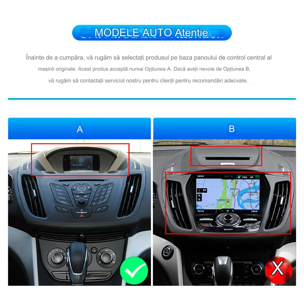 Navigatie Ford Kuga (2012-2019), Android 12, 4GB RAM 64GB, DSP, Carplay si Android auto, ecran 9 inch [4]