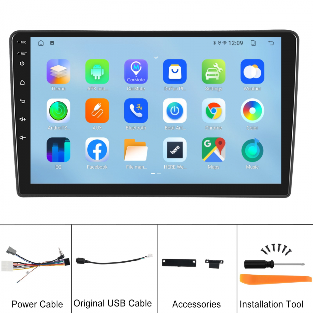 Navigatie Nissan Navara (2006-2012), Android 12, 2GB RAM 32GB, DSP, Carplay si Android auto, ecran 9 inch [10]