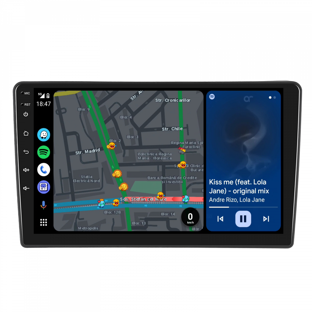 Navigatie Nissan Navara (2006-2012), Android 12, 2GB RAM 32GB, DSP, Carplay si Android auto, ecran 9 inch [6]