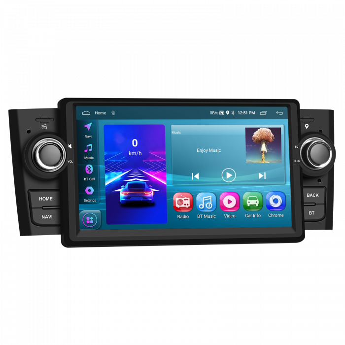 Navigatie Fiat Grande Punto (2007-2012) cu Android 13 2GB 64GB, DSP, CarPlay si Android Auto, ecran 7 inch [4]