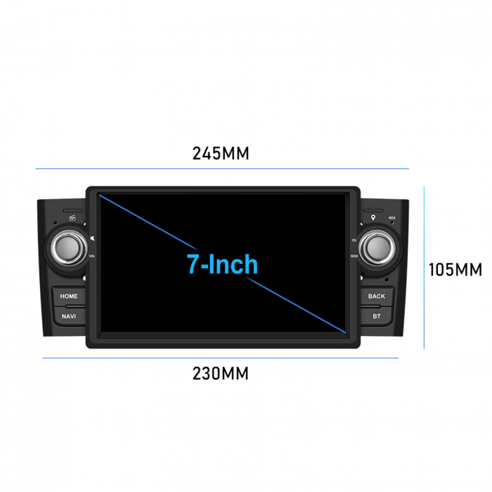 Navigatie Fiat Grande Punto (2007-2012) cu Android 13 2GB 64GB, DSP, CarPlay si Android Auto, ecran 7 inch [12]