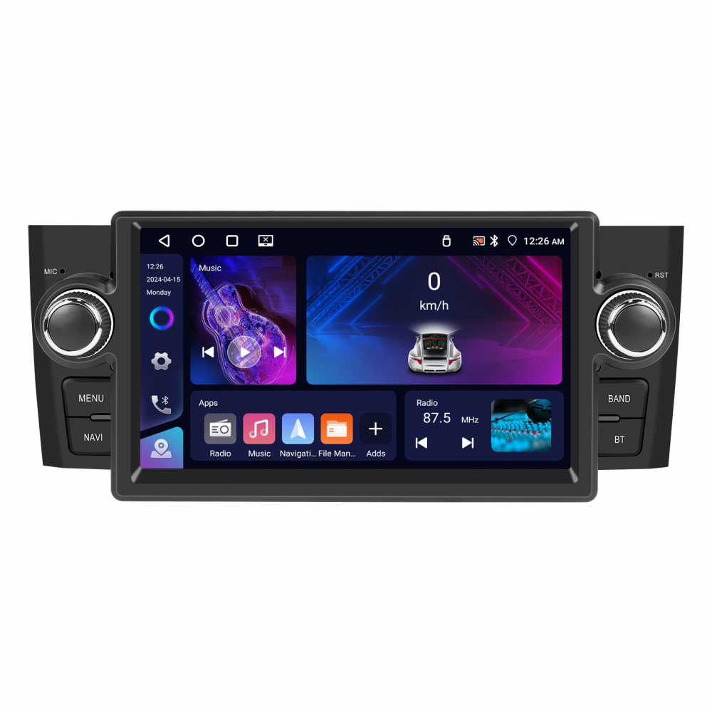 Navigație Android 15 Fiat Linea (2007-2012), 4GB RAM, 64GB, DSP, CarPlay, Android Auto, Ecran 7 [5]