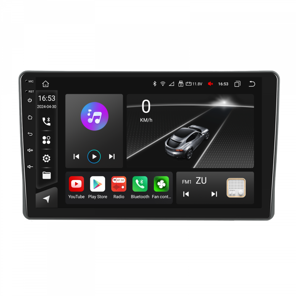 Navigatie Fiat Panda (2003-2012) cu Android, 8GB RAM 128GB ROM, cu SLOT SIM 4G, DSP, ecran 9 Inch, Carplay si Android Auto [3]