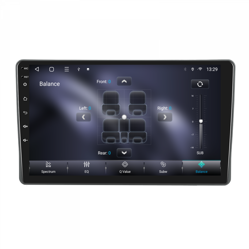 Navigatie Fiat Panda (2003-2012) cu Android, 4GB RAM 64GB ROM, cu SLOT SIM 4G, DSP, ecran 9 Inch,Carplay si Android Auto [7]