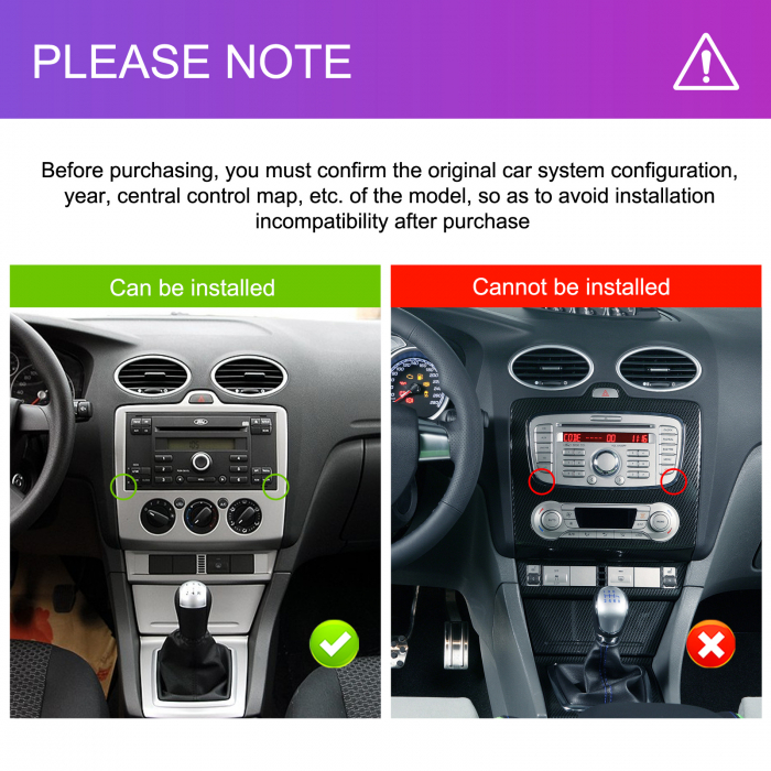 Navigatie Ford (2005-2014) cu Android 13, 2GB RAM 64GB, DSP,RDS, CarPlay si Android Auto Wireles Ecran de 7 Inch [3]
