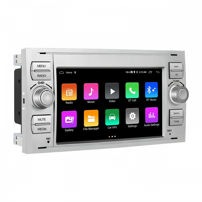 Navigatie Ford (2005-2014) cu Android 13, 2GB RAM 64GB, DSP,RDS, CarPlay si Android Auto Wireles Ecran de 7 Inch [2]