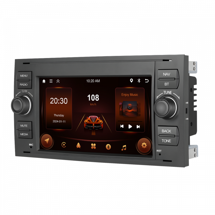 Navigatie Ford (2005-2014) cu Android 13, 2GB RAM 64GB, DSP,RDS, CarPlay si Android Auto Wireles Ecran de 7 Inch BK [4]