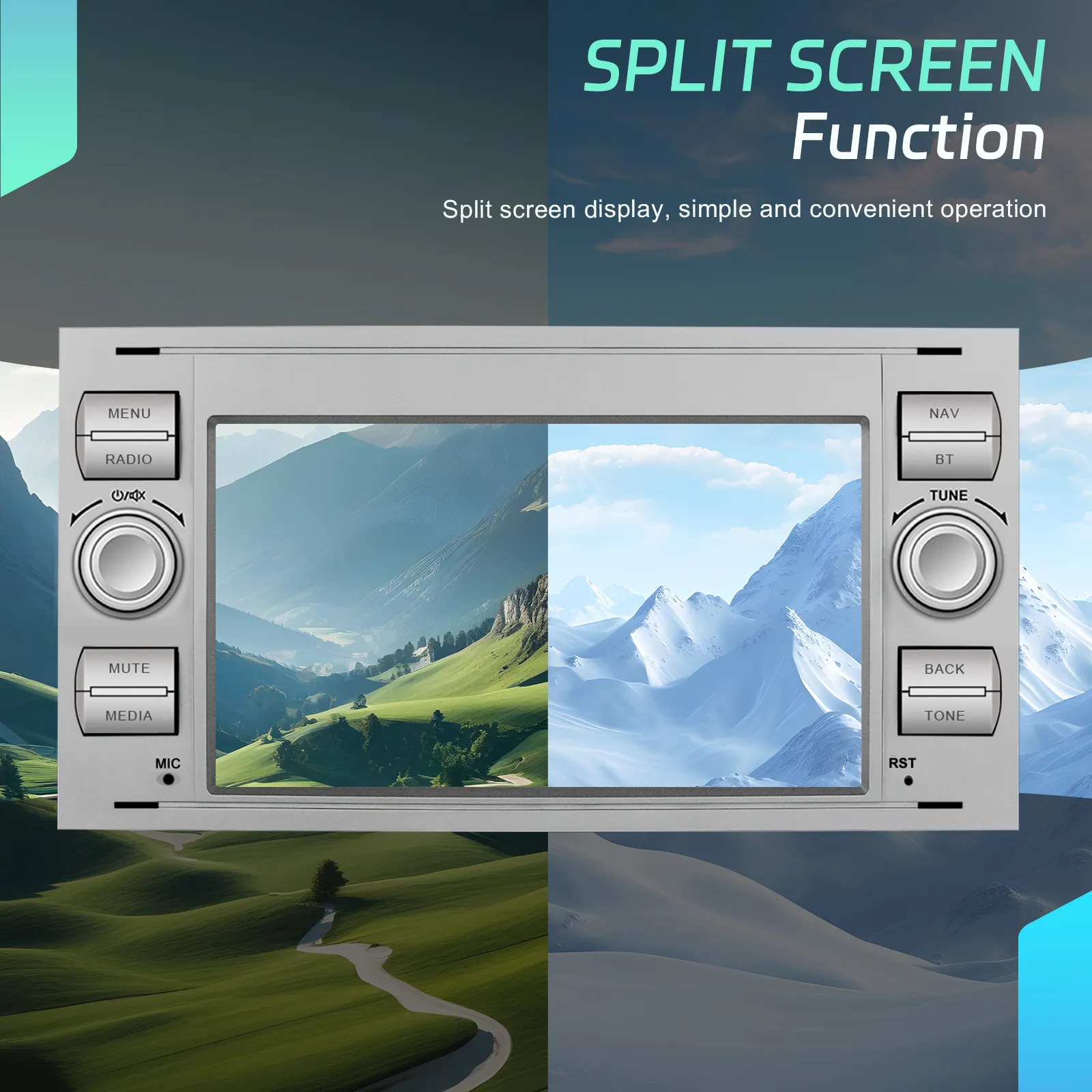 Navigatie Ford (2005-2014) cu Android, 4GB RAM 64GB, DSP,RDS, CarPlay si Android Auto Wireles Ecran de 7 Inch GR [6]