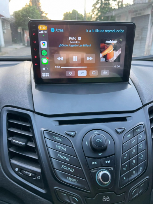 Navigatie Ford Fiesta (2008-2017), cu Android 12, 4 GB RAM 64 GB ROM DSP, 4G SIM, ecran 9 Inch,Carplay si Android Auto [6]