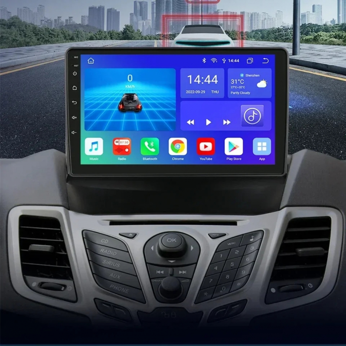 Navigatie Ford Fiesta (2008-2017), cu Android 12, 4 GB RAM 64 GB ROM DSP, 4G SIM, ecran 9 Inch,Carplay si Android Auto [4]