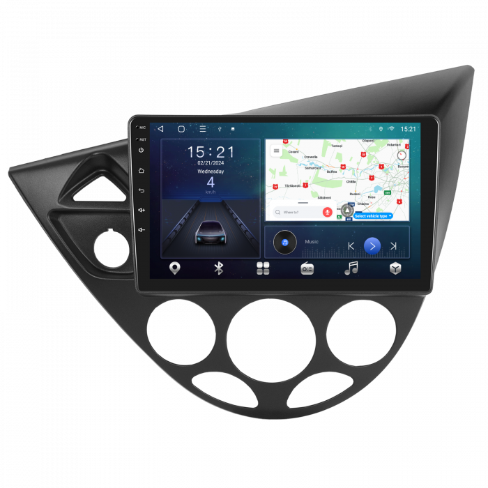 Navigatie Ford Focus 1 (1998-2005), Android 12, 4GB RAM 64GB, SLOT SIM 4G, DSP, Carplay si Android auto, ecran 9 inch [5]