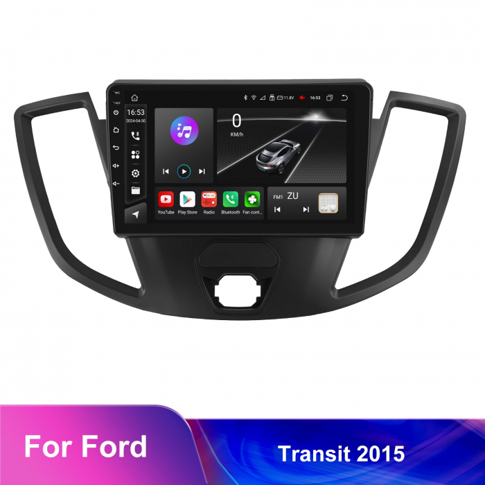 Navigatie Ford Transit (2014-2020), Android 12, 4GB RAM 64GB, SLOT SIM 4G, DSP, Carplay si Android auto, ecran 9 inch [4]