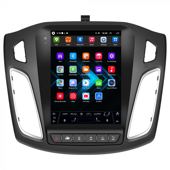 Navigatie Ford Focus (2012-2018) Tip Tesla, Android 12, 2GB 32GB, DSP, CarPlay si Android Auto, ecran 9,7 inch [3]