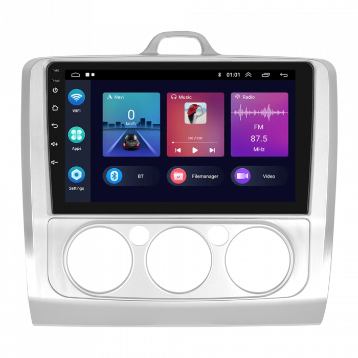 Navigatie Ford Focus MK2 (2004-2011) cu Android 11, 2GB RAM 32 GB ROM ecran 9 Inch,Carplay si Android Auto [2]